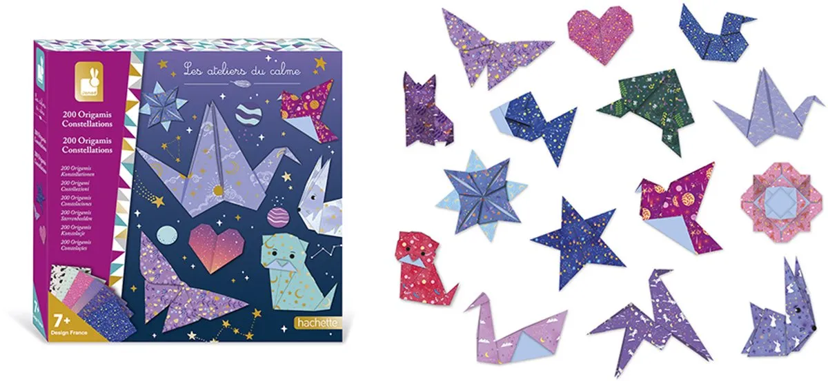 Janod Knutselpakket Origami Sterrenbeelden 200 Stuks - Multicolor