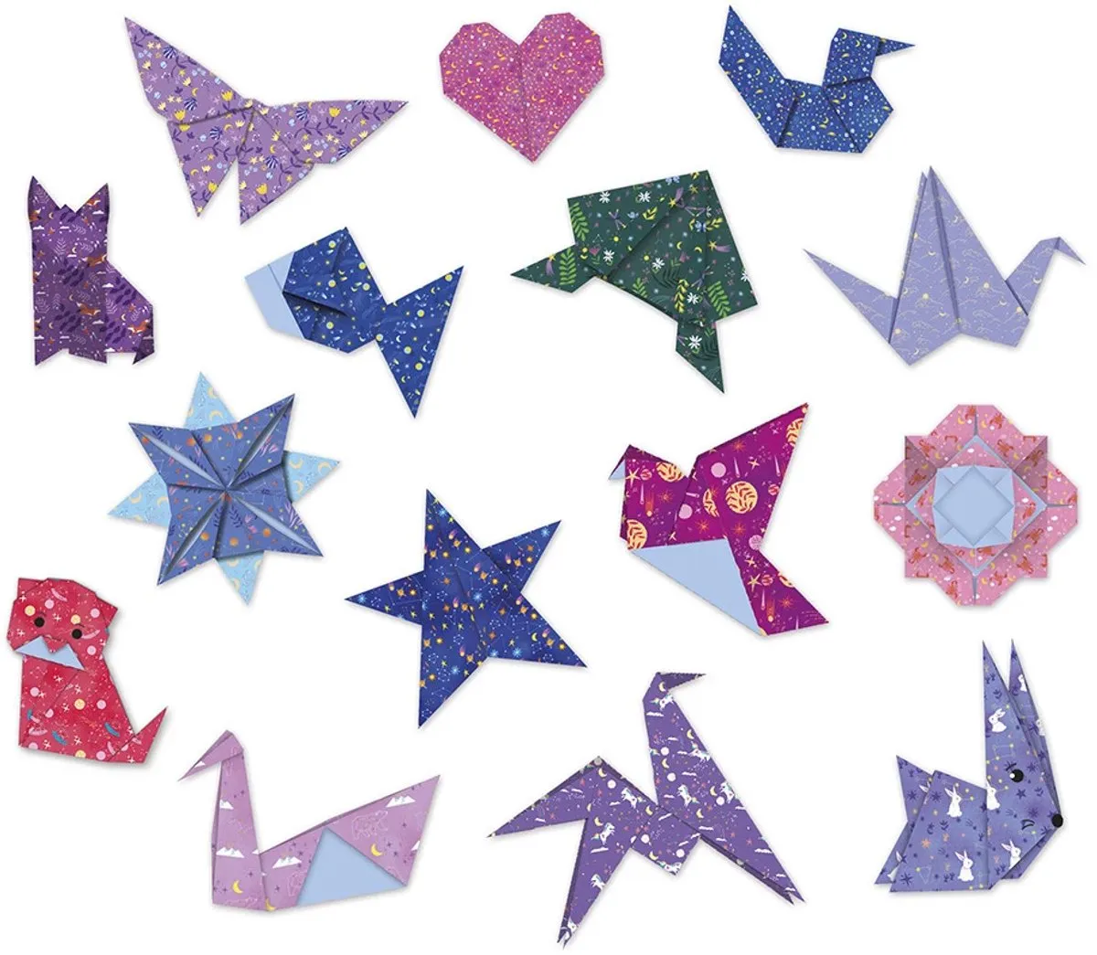Janod Knutselpakket Origami Sterrenbeelden 200 Stuks - Multicolor