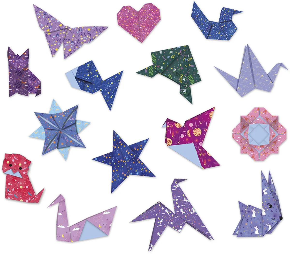 Janod Knutselpakket Origami Sterrenbeelden 200 Stuks - Multicolor - afbeelding 6 van 6