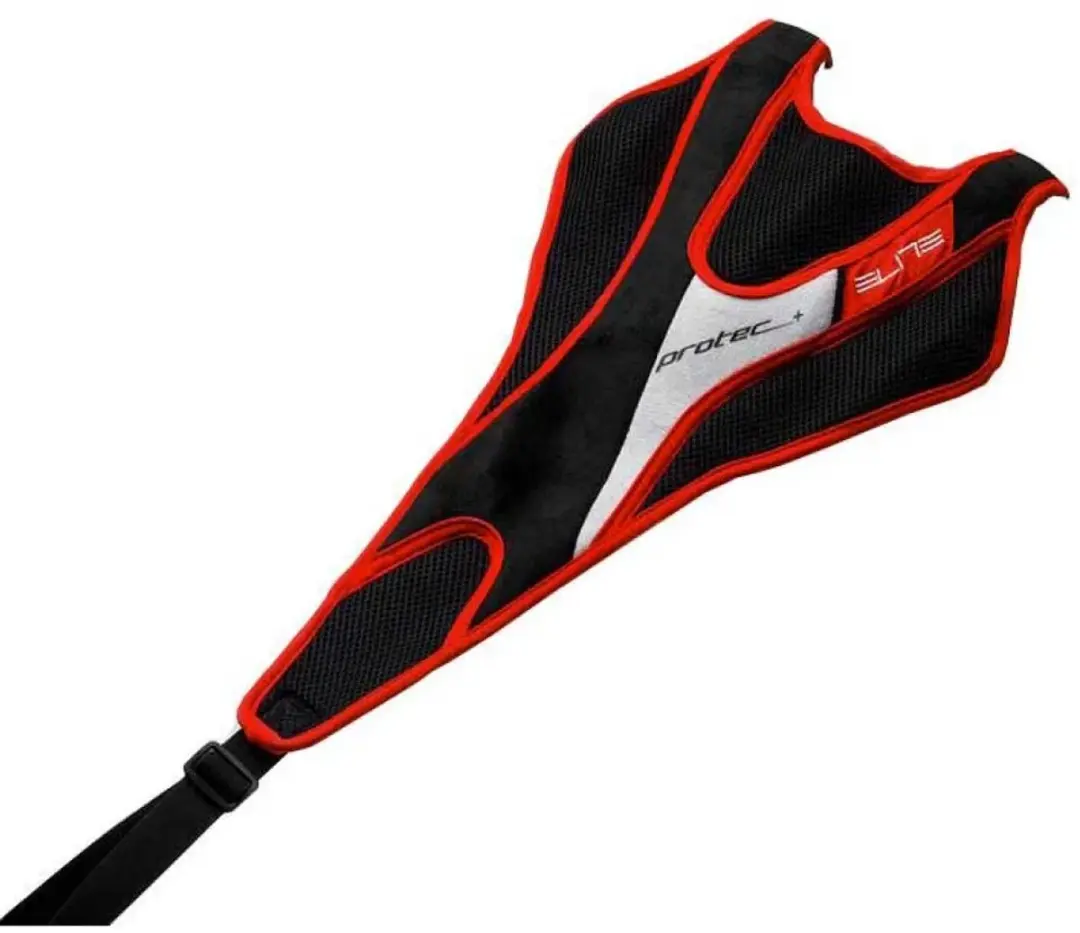 Elite Zweetvanger Protec Plus 45x26cm - Zwart/Rood