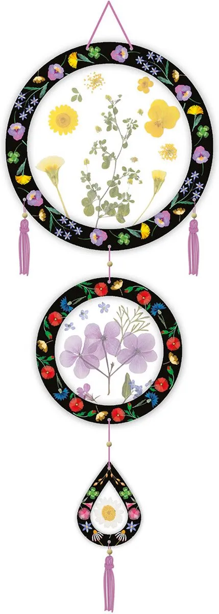 Janod Les Ateliers Deco Knutselset Bloemenpers - 6 Activiteiten - afbeelding 6 van 6