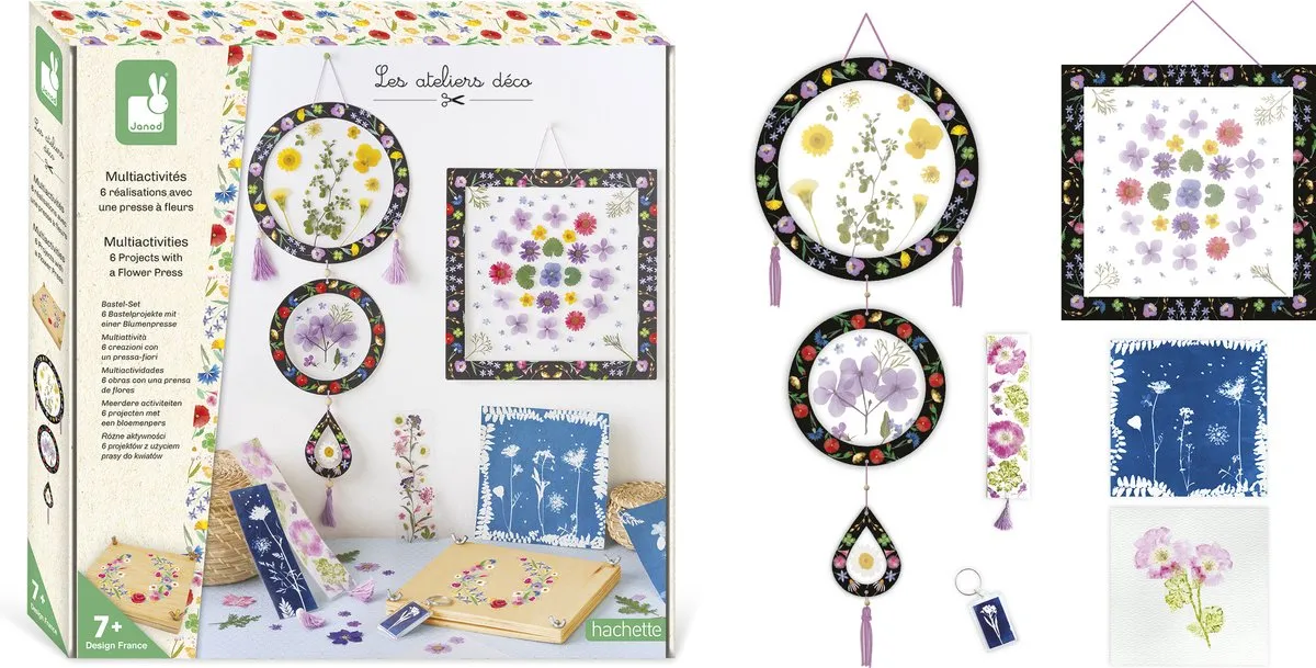 Janod Les Ateliers Deco Knutselset Bloemenpers