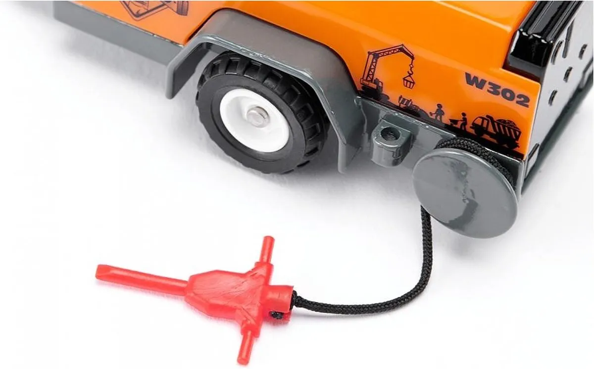 SIKU 3505 RAM 1500 met Compressor Trailer - Oranje