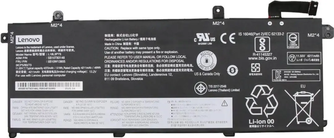 Lenovo 5B10W13905 Laptop Accu - afbeelding 6 van 6