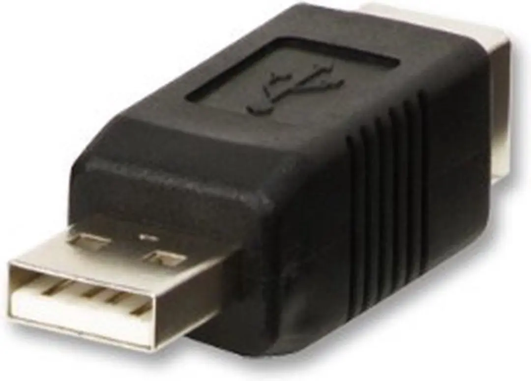 Lindy USB 2.0 Adapter 71231 - USB-A naar USB-B - Zwart