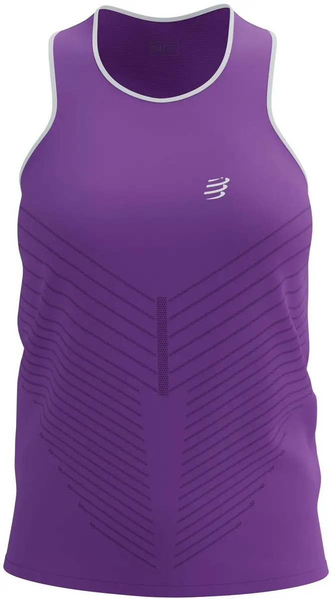 Compressport Performance Singlet W - L - Royal Lilac/Wit