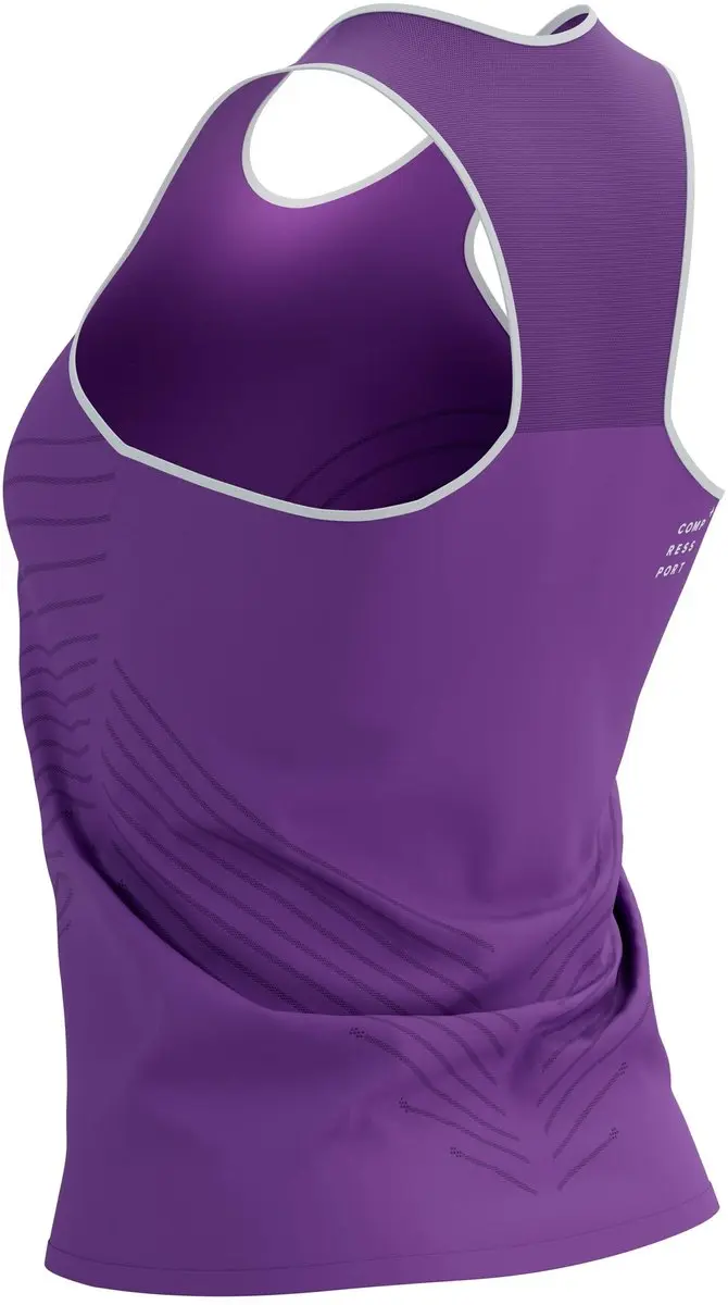 Compressport Performance Singlet W - L - Royal Lilac/Wit