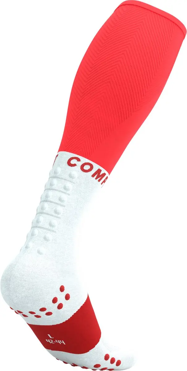 Compressport Full Socks Oxygen Compressiesokken 35-38 - Fluo Red