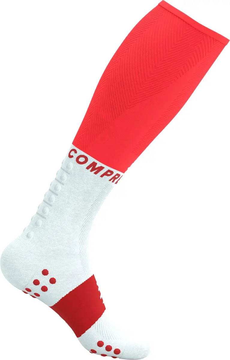 Compressport Full Socks Oxygen Compressiesokken 35-38 - Fluo Red - afbeelding 6 van 6