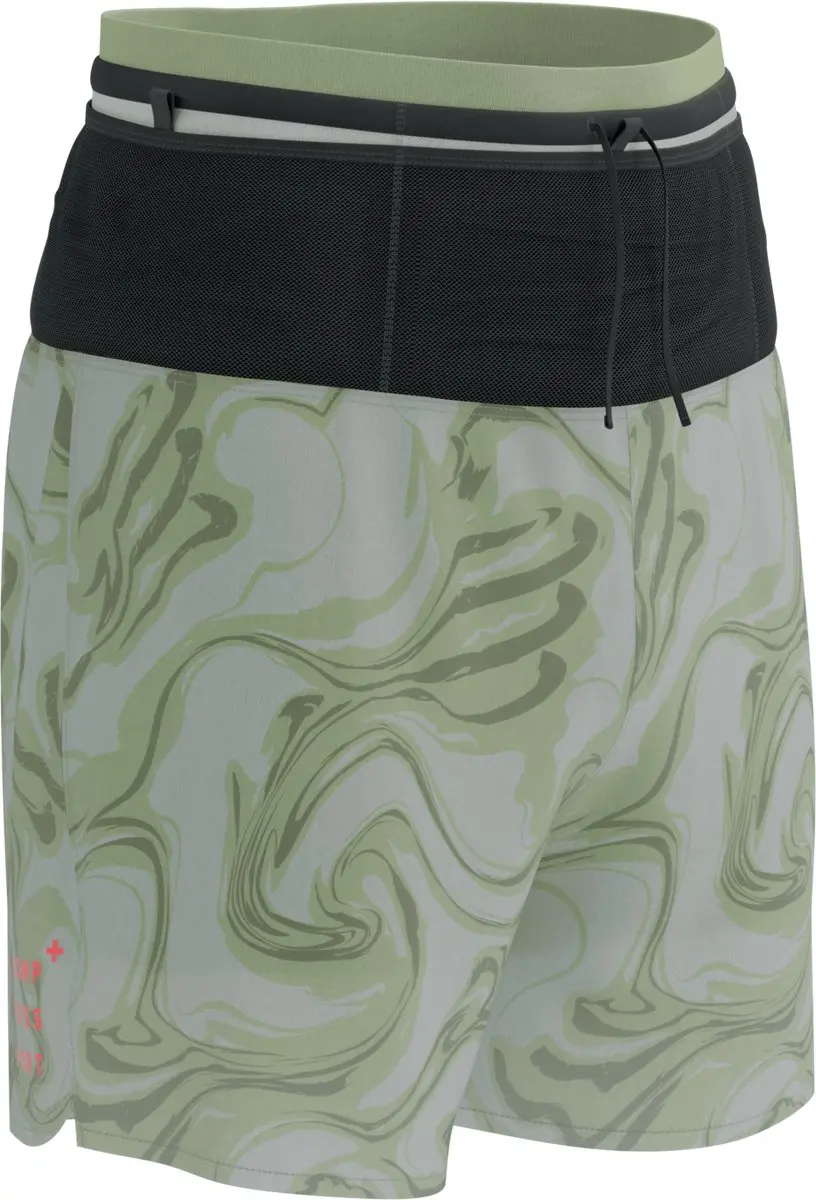 Compressport Trail Racing 2-in-1 Short M - Green Camo