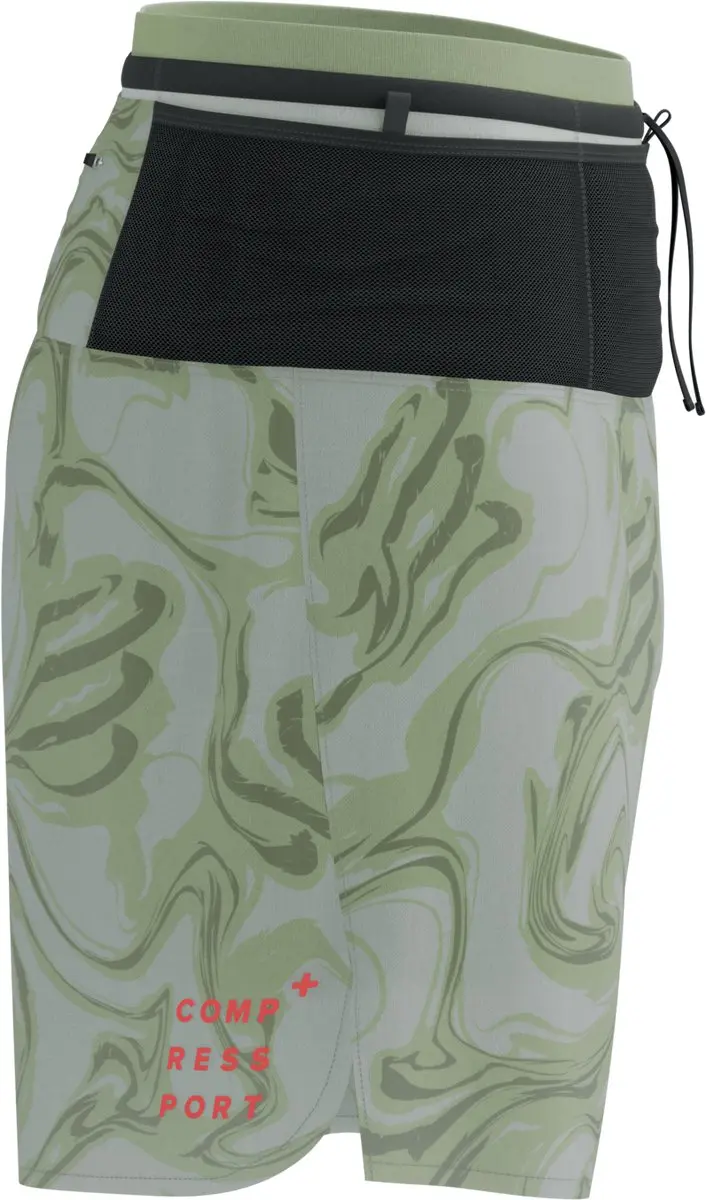 Compressport Trail Racing 2-in-1 Short M - Green Camo