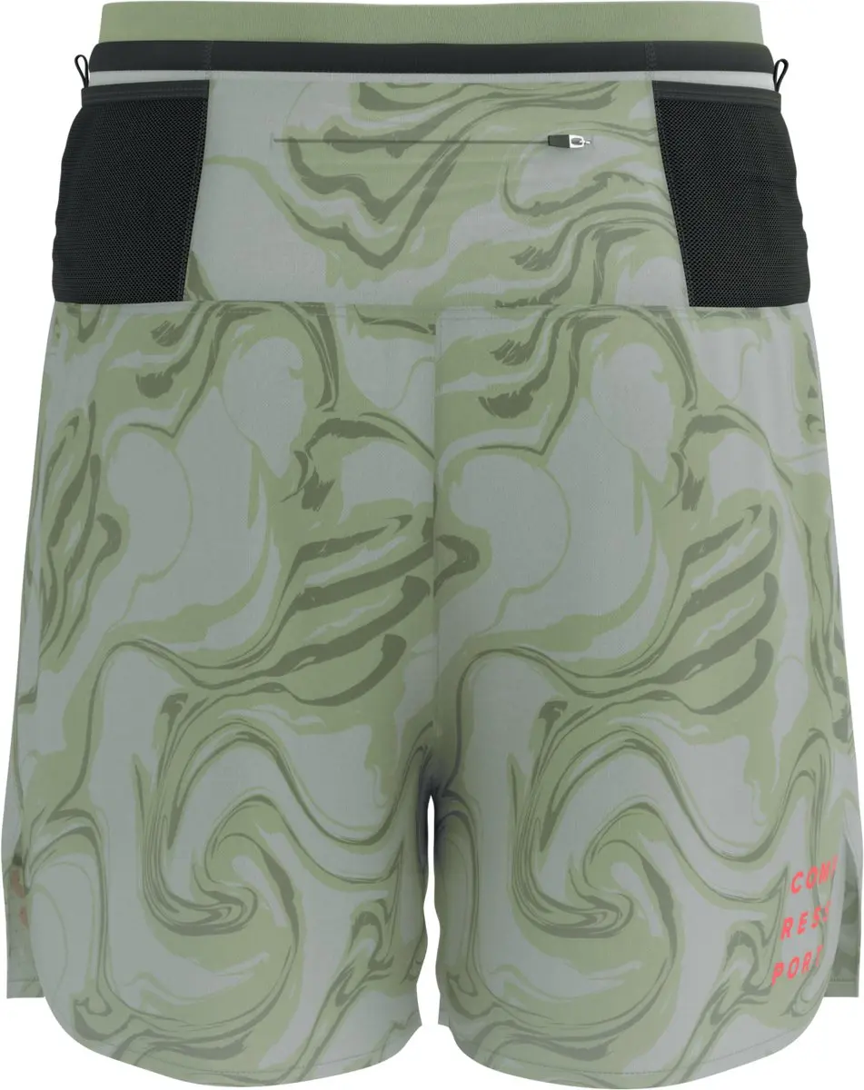 Compressport Trail Racing 2-in-1 Short M - Green Camo
