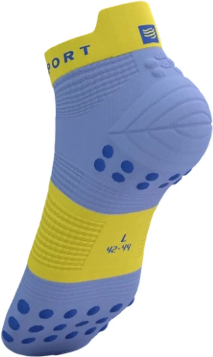 Compressport Pro Racing Socks V4.0 Hardloopsokken 35-38 - Jacaranda/Maize