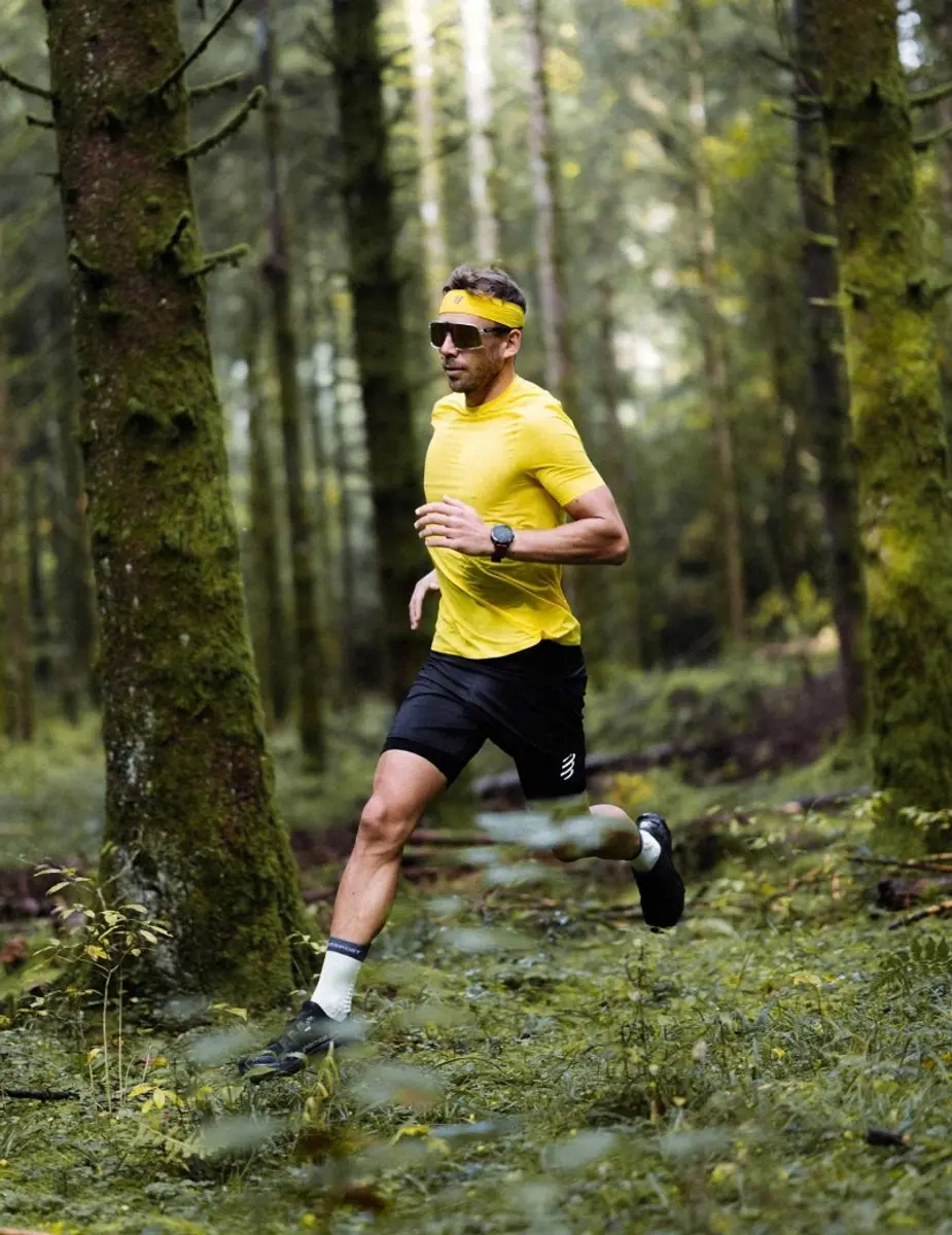 Compressport Trail Racing SS T-shirt M - Ceylon Yellow