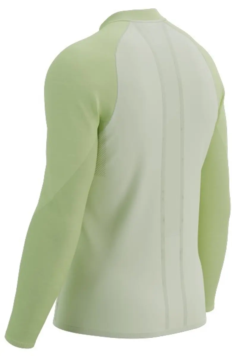 Compressport Trail Hz LS T-shirt - M - Sugar/Lime
