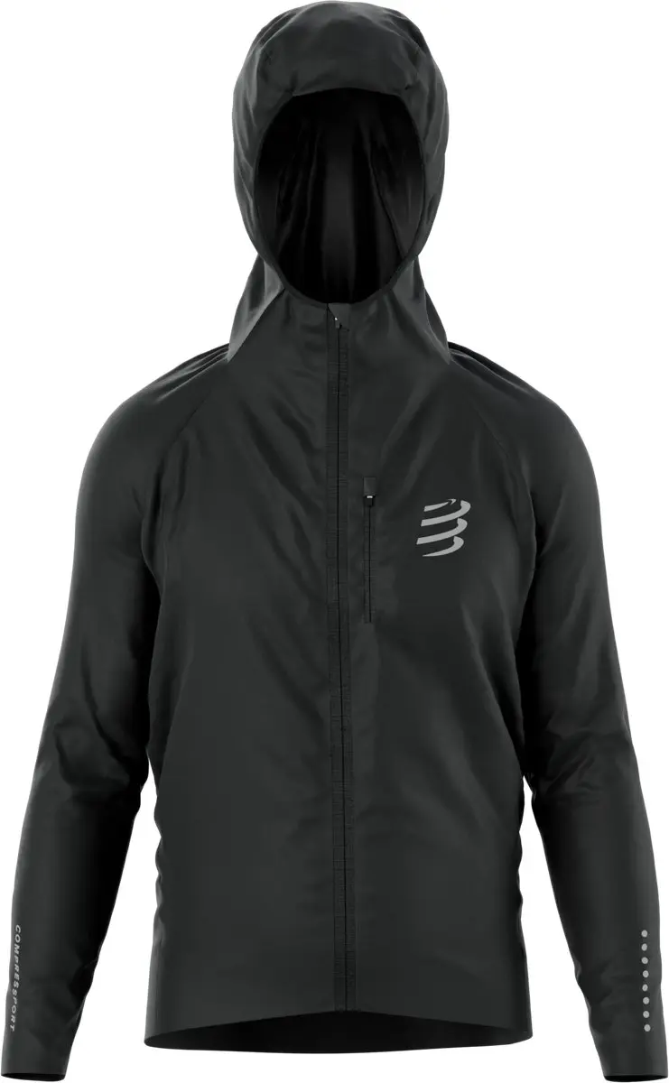 Compressport Thunderstorm Waterproof Jacket - S - Zwart - afbeelding 6 van 6