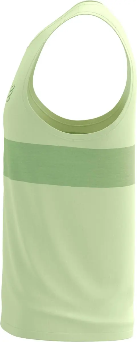 Compressport Performance Singlet M - XL - Cream/Neon Green