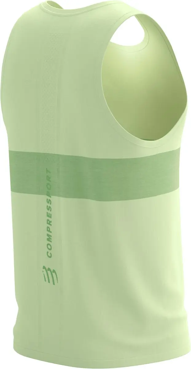 Compressport Performance Singlet M - XL - Cream/Neon Green