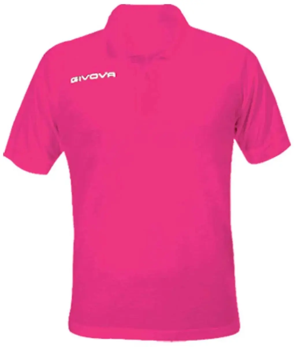 Givova Polo Cotone Piquet - Zomerroze - XXL