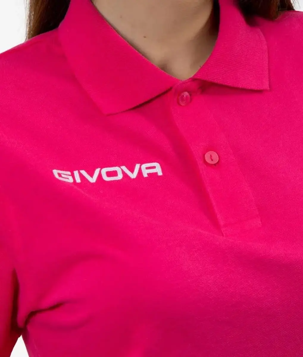 Givova Polo Cotone Piquet - Zomerroze - XXL