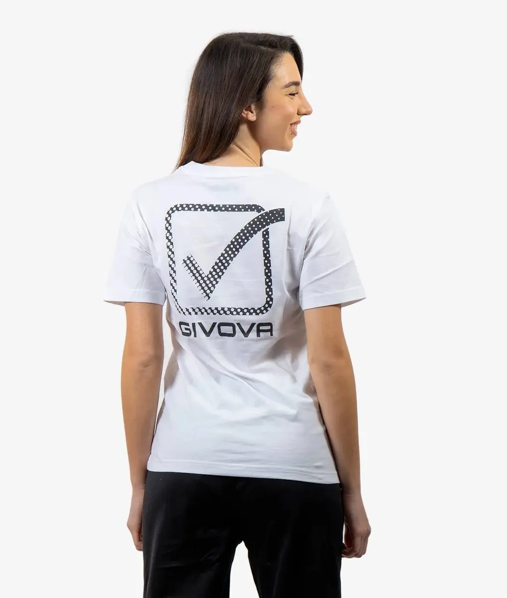 Givova Cubo Katoenen T-shirt - L - Wit - afbeelding 3 van 4