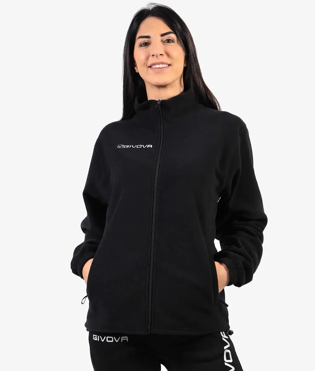 Givova Alaska Fleecesweater - M - Zwart - afbeelding 2 van 4