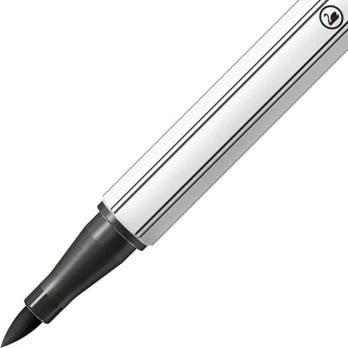 STABILO Pen 68 Brush Viltstift - Zwart
