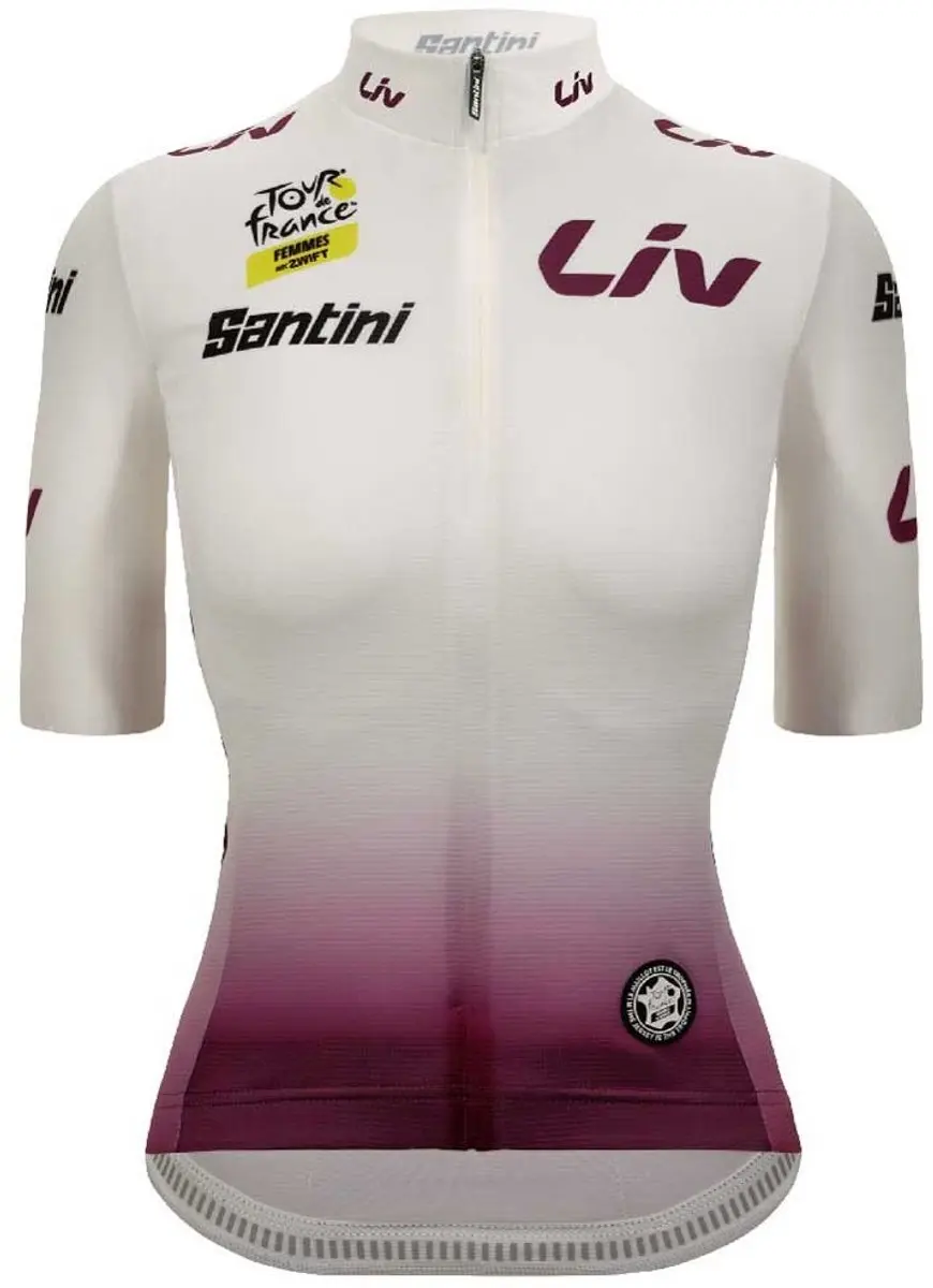 Santini Tour De France Avec Zwift 2025 Wielertrui Wit M