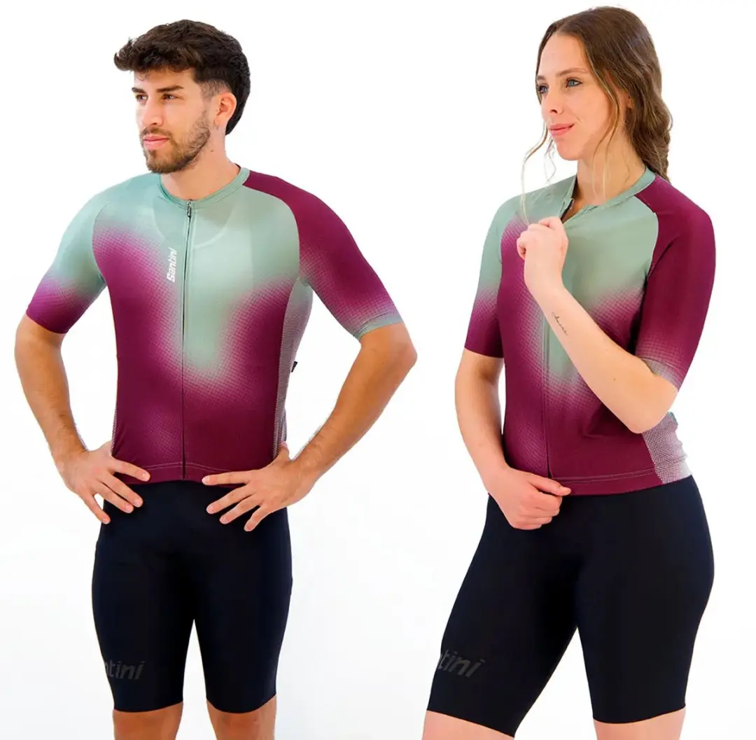 Santini Aura Korte Mouw Wielertrui Veelkleurig S