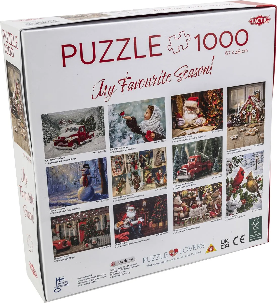 Tactic Gingerbread House Puzzel 1000 Stuks - MPN 59607