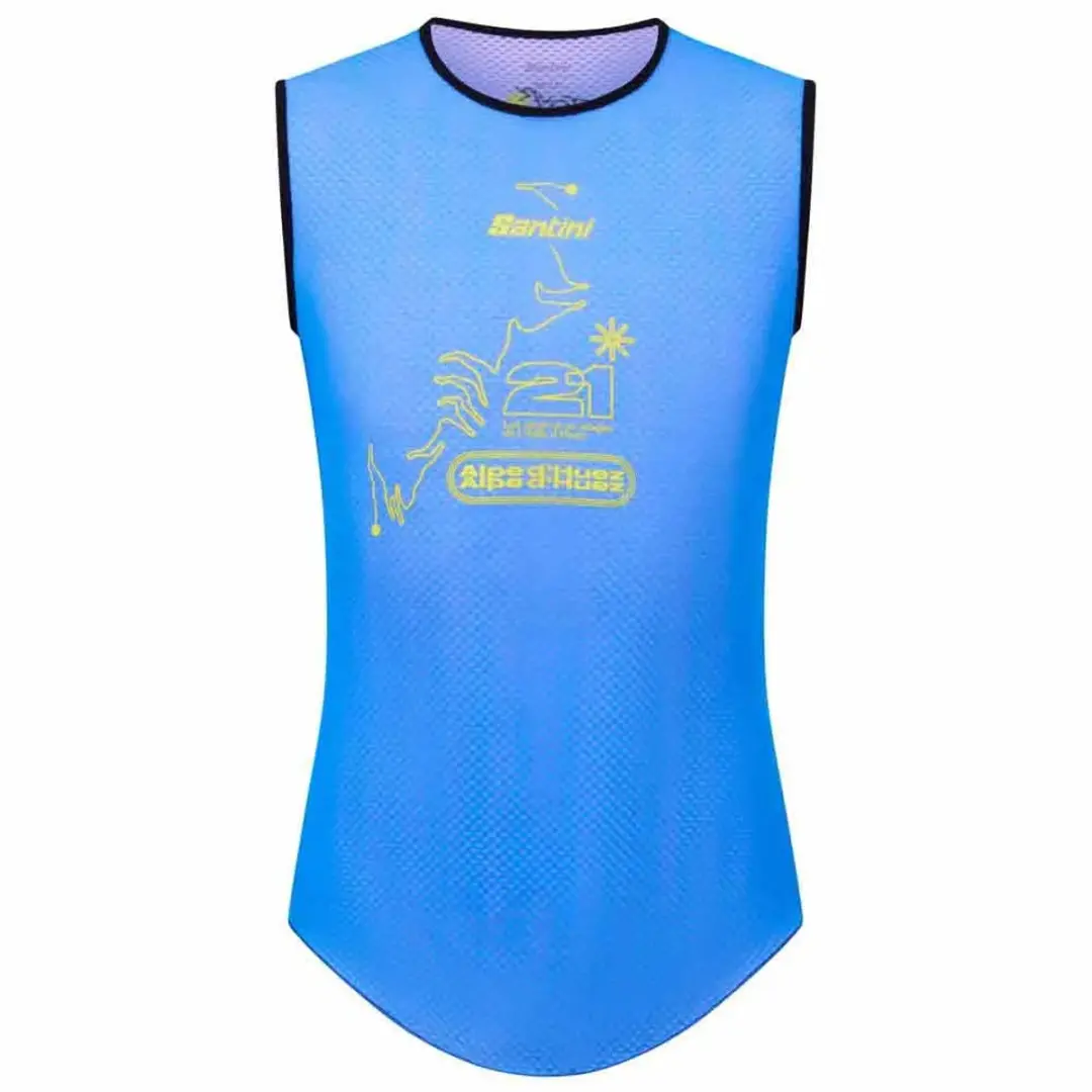 Santini Tdf Alpe D’Huez Mouwloos Basislaag