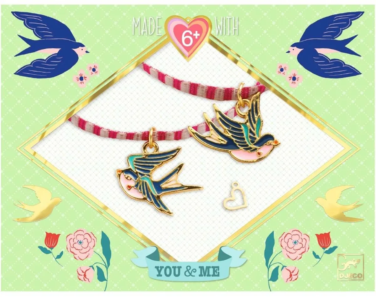 Djeco Bird Ribbons Sieradenset - Armbanden - Multicolor