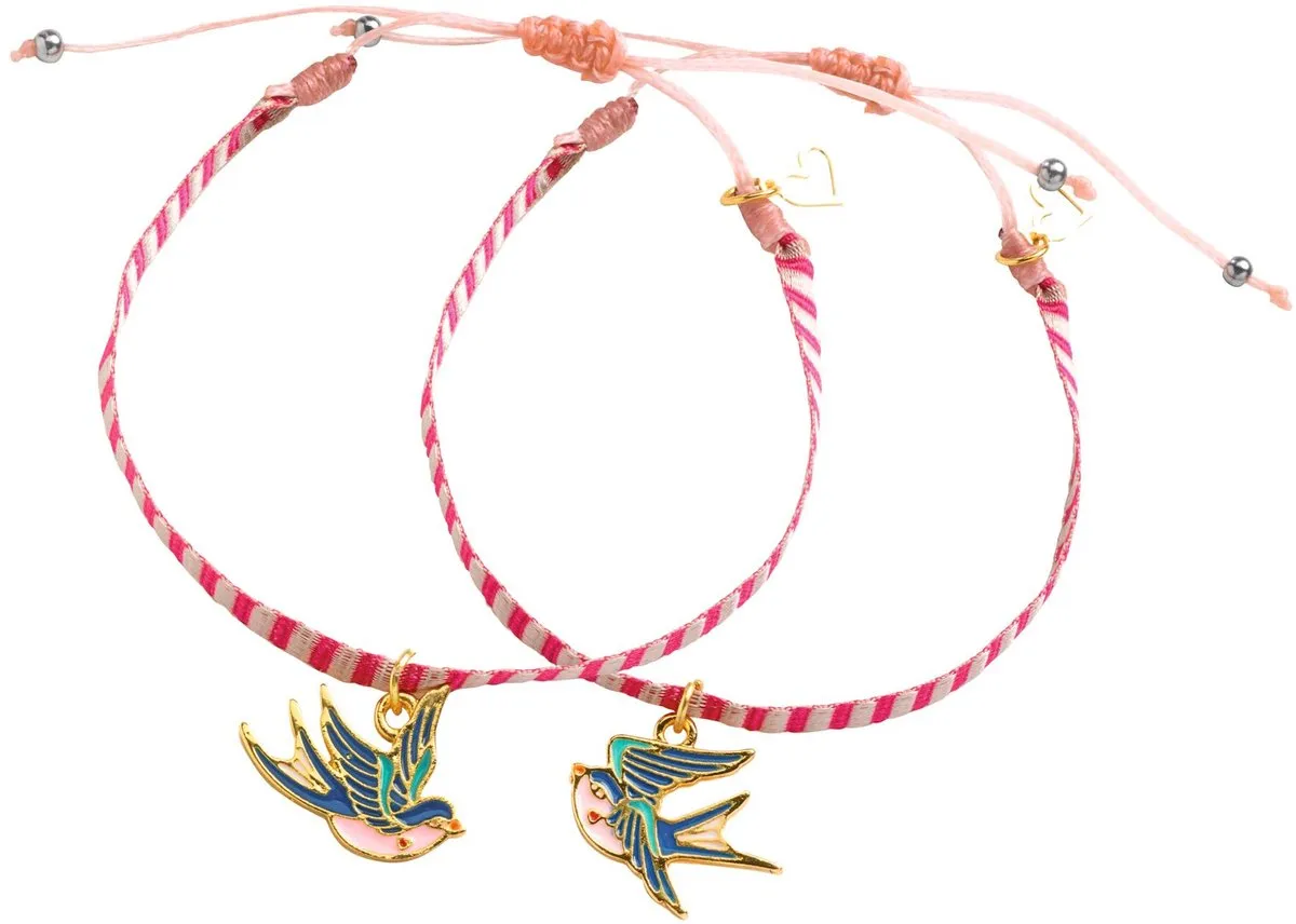 Djeco Bird Ribbons Sieradenset - Armbanden - Multicolor