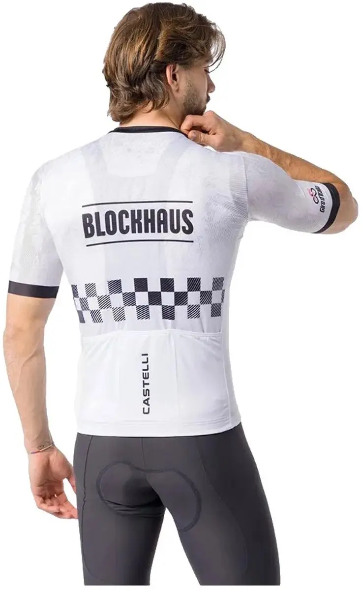 Castelli Giro 109 Blockhaus Wielertrui - S - Wit