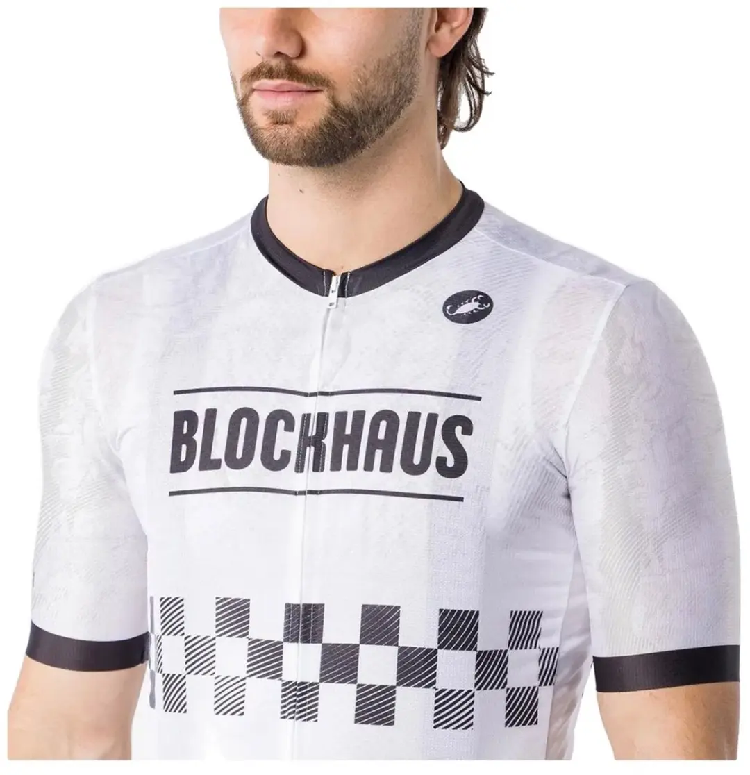 Castelli Giro 109 Blockhaus Wielertrui - S - Wit