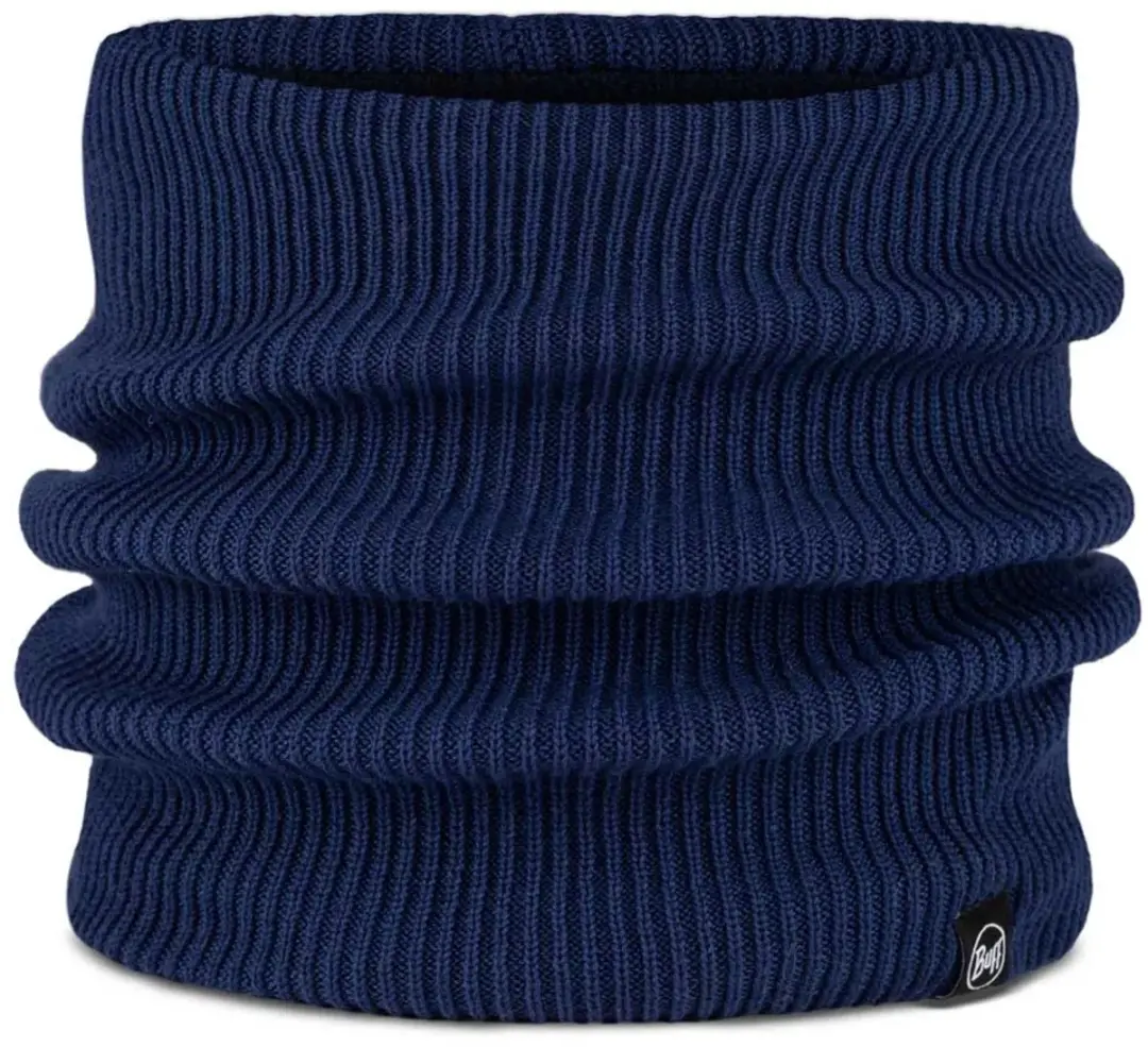 Buff Knitted & Fleece Nekwarmer RENVI MIDNIGHT - Blauw