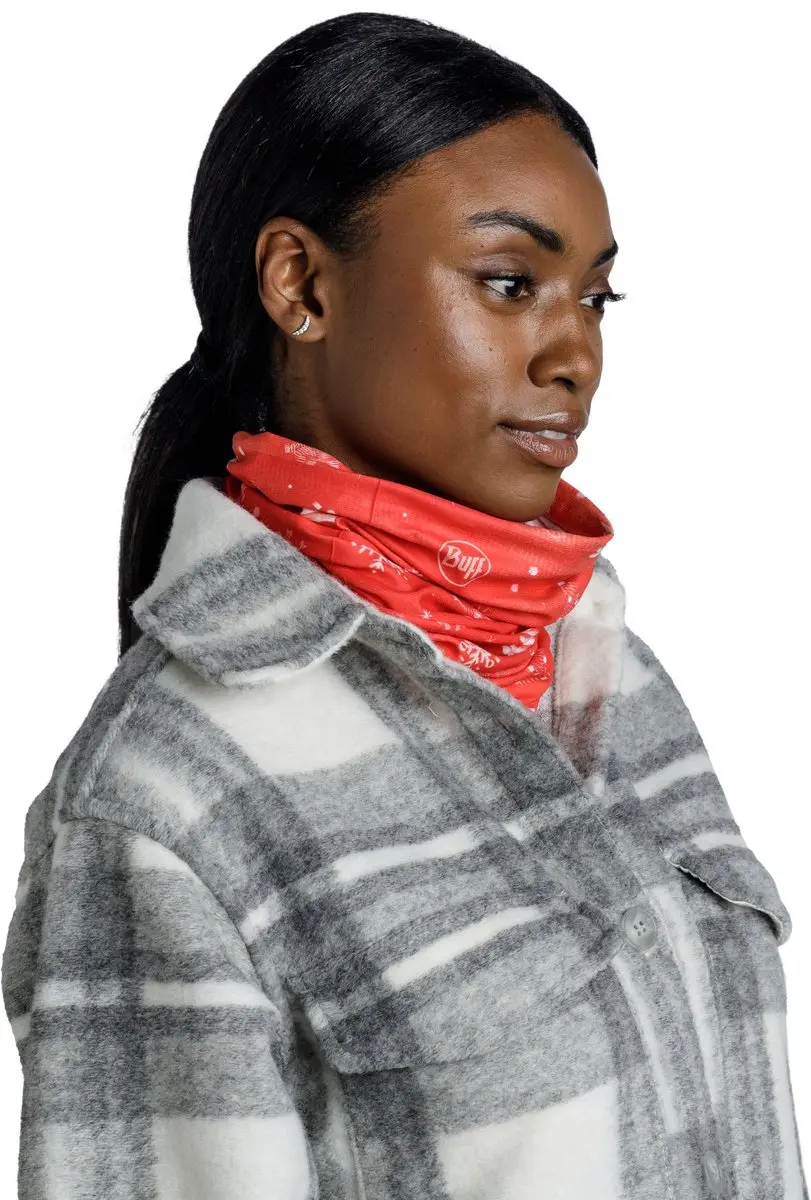 Buff Original EcoStretch Chalim Holidays Nekwarmer - Rood - afbeelding 6 van 6