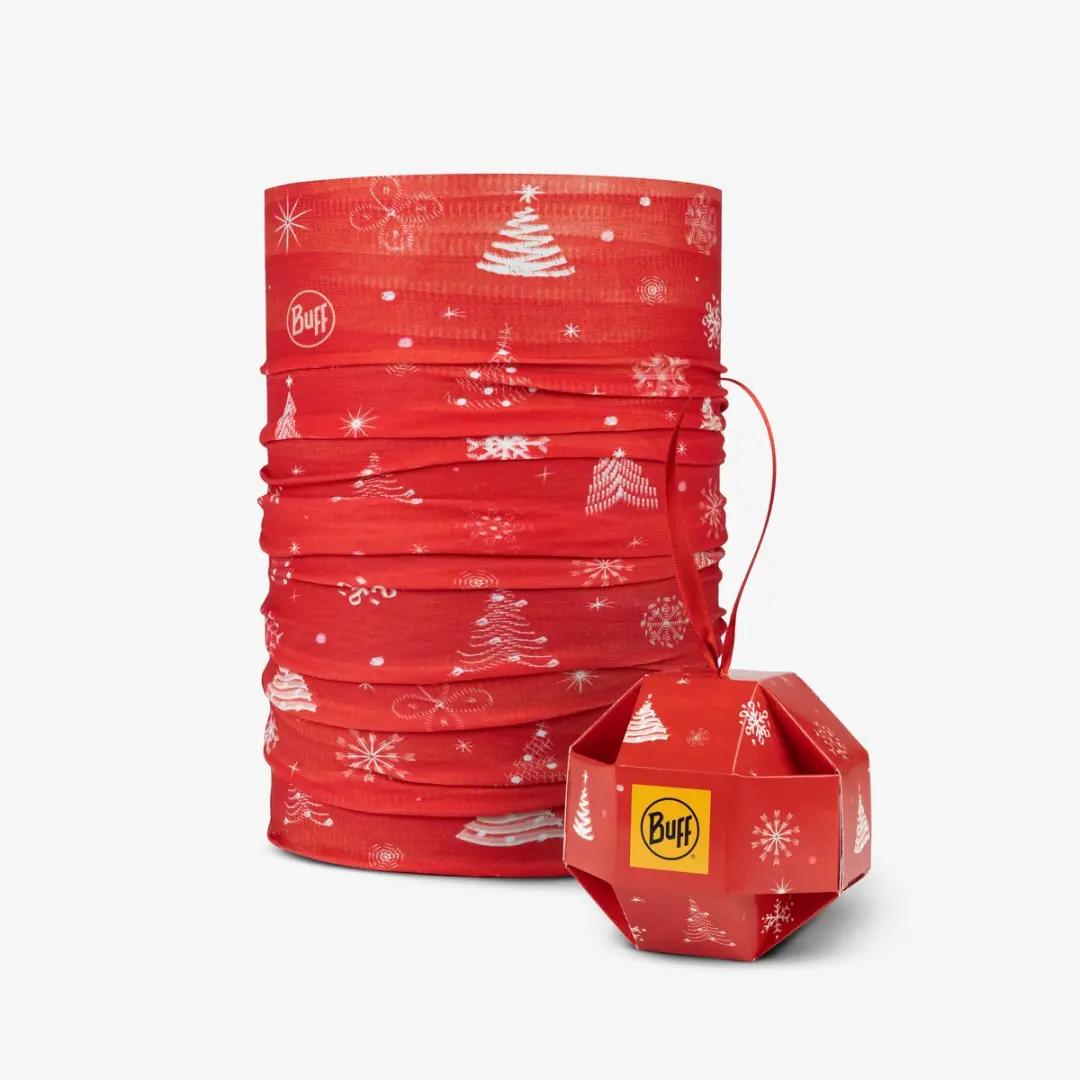 Buff Original EcoStretch Chalim Holidays Nekwarmer - Rood - afbeelding 5 van 6