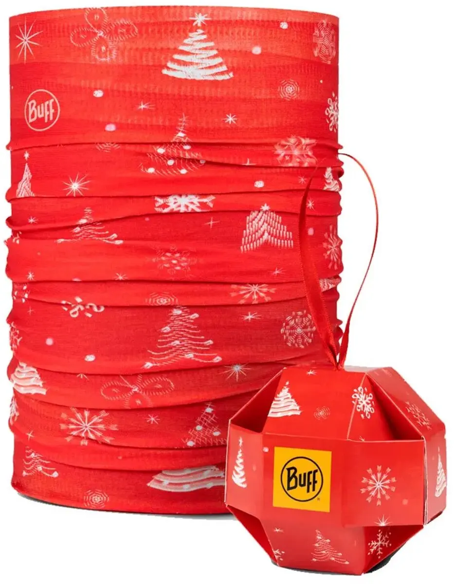 Buff Original EcoStretch Chalim Holidays Nekwarmer - Rood - afbeelding 3 van 6