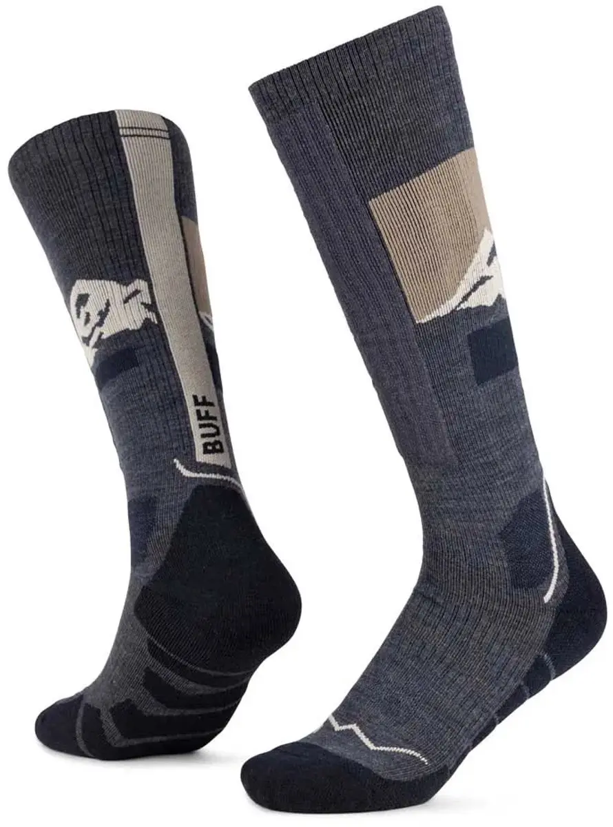 Buff Merino Lange Sokken - Blauw - EU 42-44 - afbeelding 6 van 6