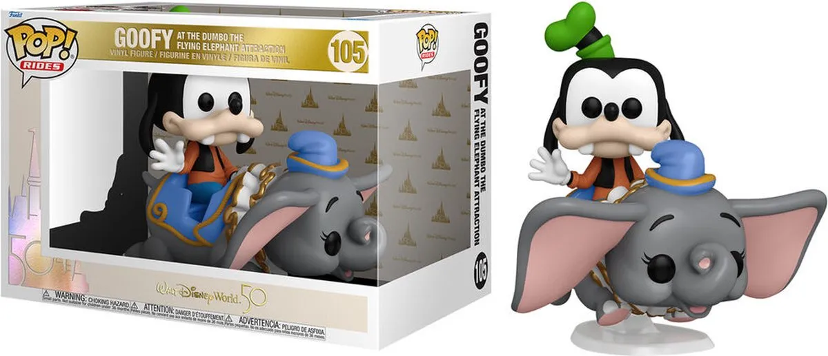Funko Pop! Disney World 50th Anniversary Goofy Dumbo Attractie - Multicolours