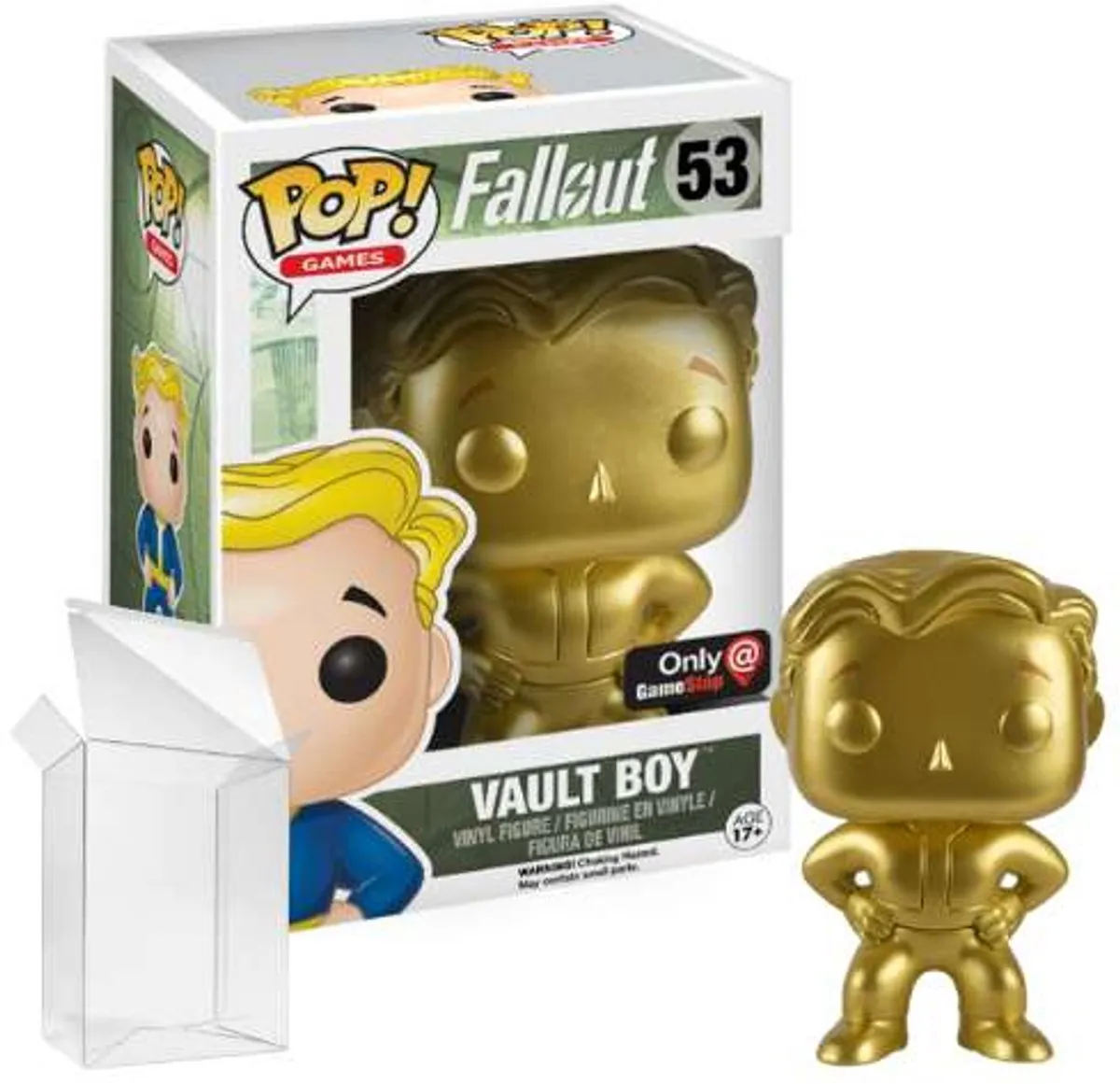 Funko Pop! Vault Boy Fallout Gold #53 GameStop Exclusive - afbeelding 2 van 2