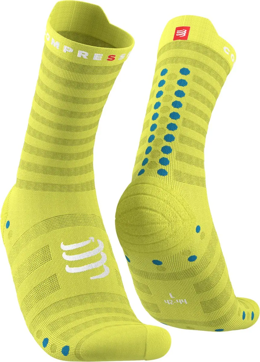 Compressport Pro Racing Socks v4.0 Ultralight Run - 39-41 - Wit/Alloy
