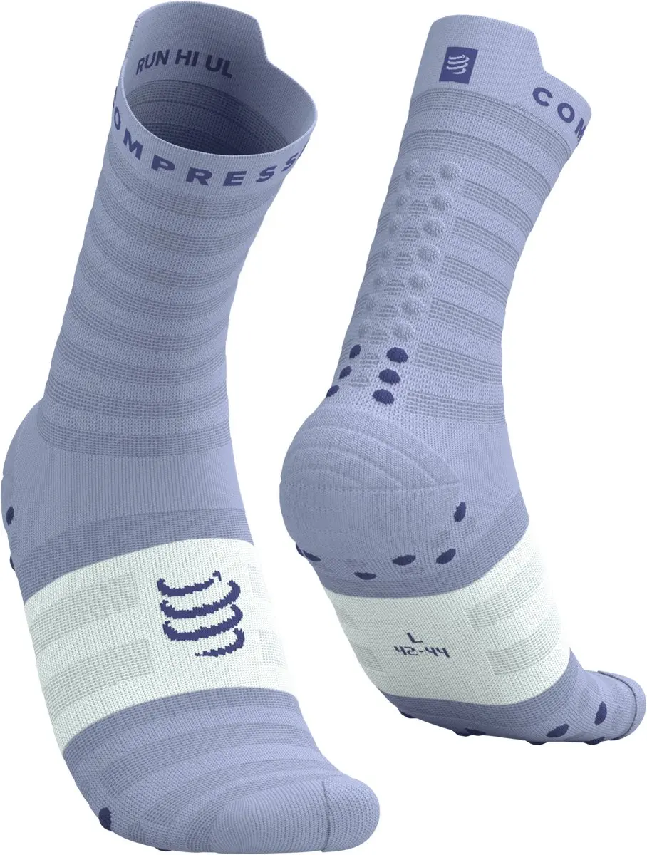 Compressport Pro Racing Socks v4.0 Ultralight Run - 39-41 - Wit/Alloy