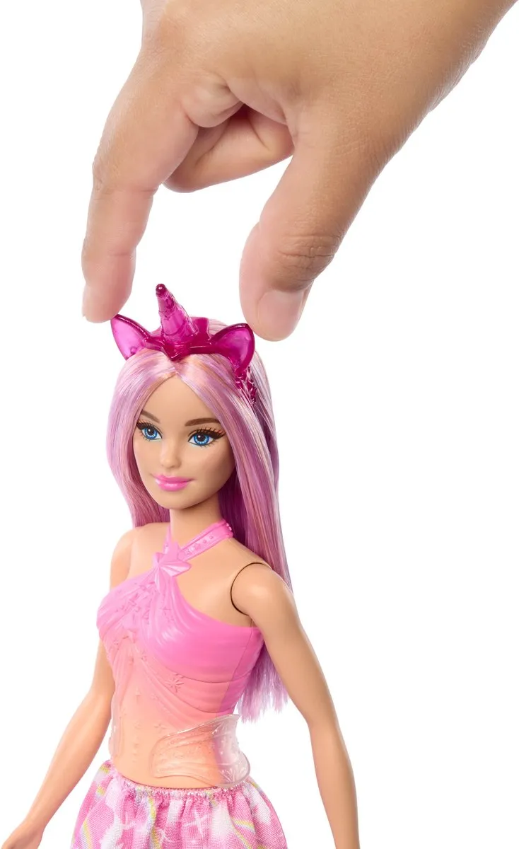 Barbie A Touch of Magic Roze Eenhoornpop HRR13