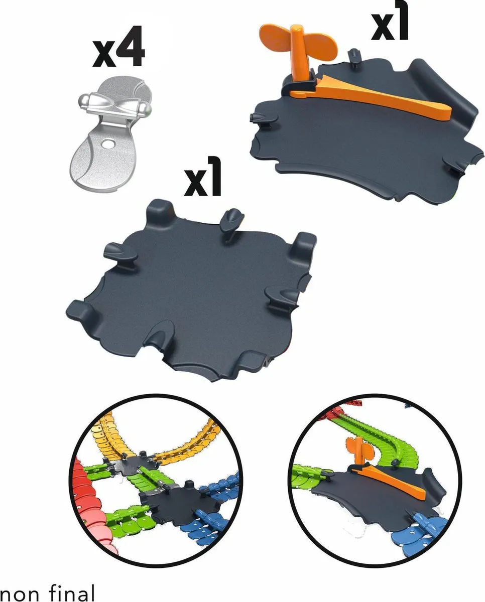Smoby FleXtreme Wissel 7600180911 Racebaanonderdeel - 72 Stuks