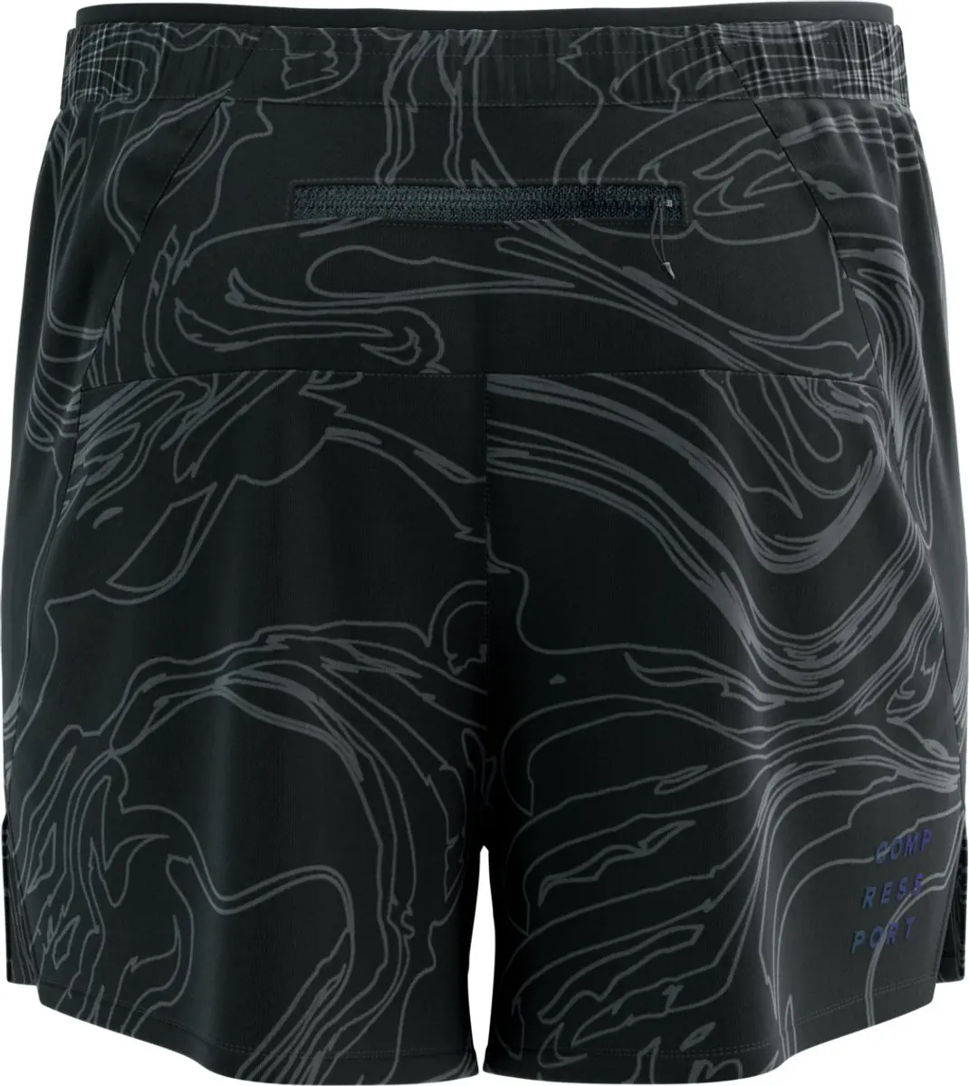 Compressport Performance Short M Trainingsbroek - L - Black/Aurora - afbeelding 6 van 6