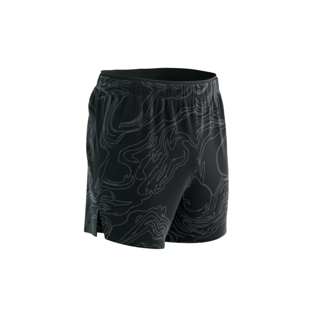 Compressport Performance Short M Trainingsbroek - L - Black/Aurora