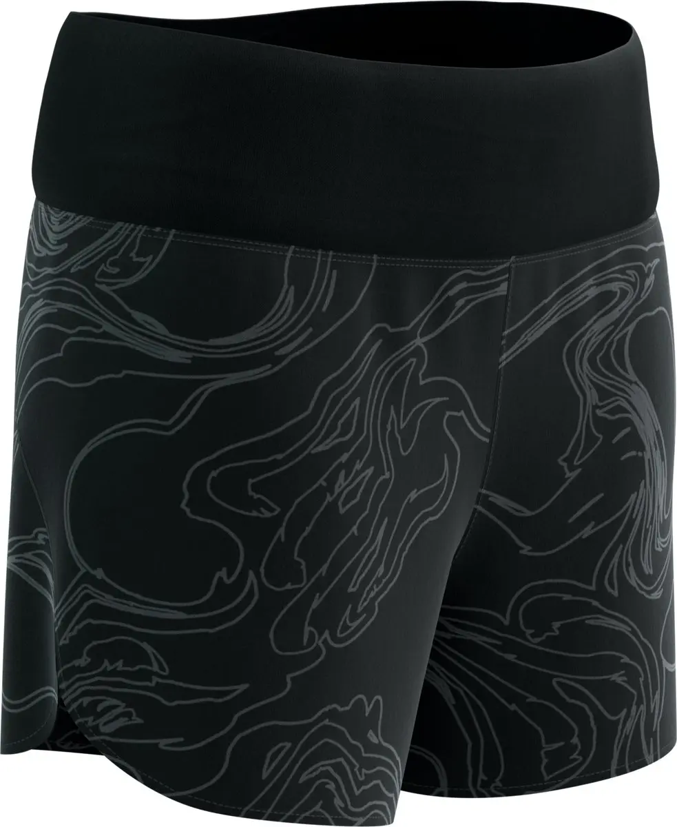 Compressport Performance Short W Trainingsbroek L - Black/Aurora