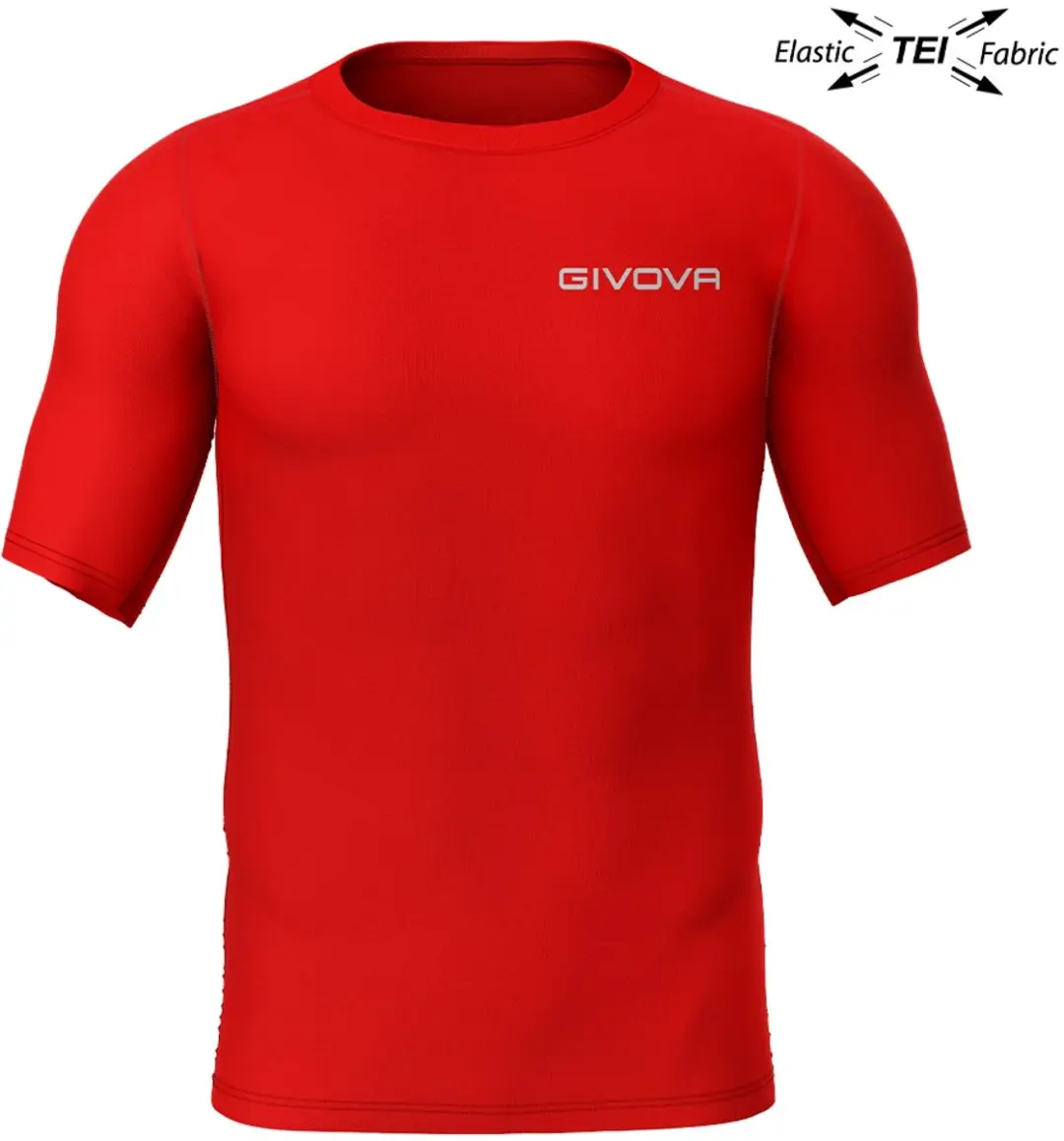 Givova Corpus 2 Heren Sport-T-shirt - Rood - L - afbeelding 2 van 5
